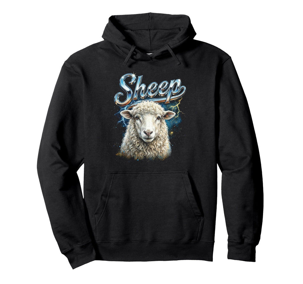 Sheep 90S Funny Sheep 80S Farm Hoodie - Casual Everyday Wear Men Women - T-Shirt, Sweatshirt, Hoodie