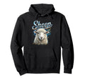 Sheep 90S Funny Sheep 80S Farm Hoodie - Casual Everyday Wear Men Women - T-Shirt, Sweatshirt, Hoodie
