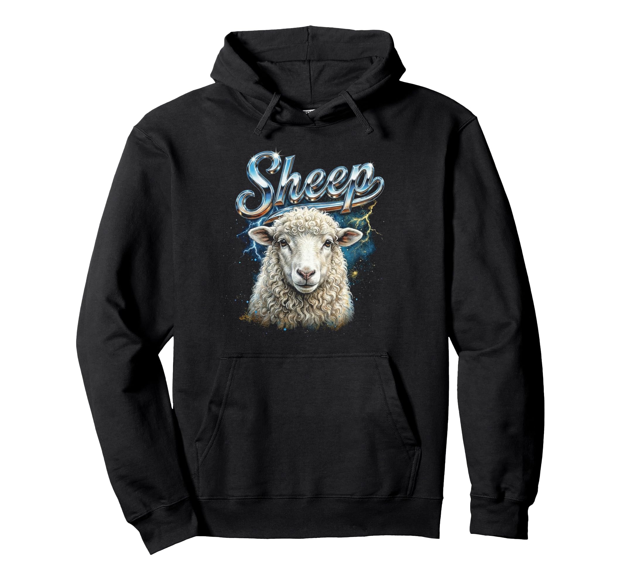 Sheep 90S Funny Sheep 80S Farm Hoodie - Casual Everyday Wear Men Women - T-Shirt, Sweatshirt, Hoodie