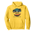 Pacific Beach California Surfboard Hoodie - Custom Art Print Men Women - T-Shirt, Sweatshirt, Hoodie