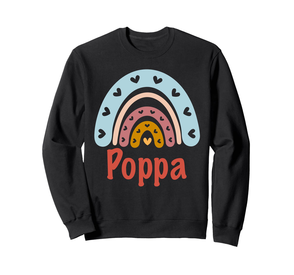 Poppa Birthday Rainbow Boho Sweatshirt - Casual Everyday Wear Men Women - T-Shirt, Sweatshirt, Hoodie