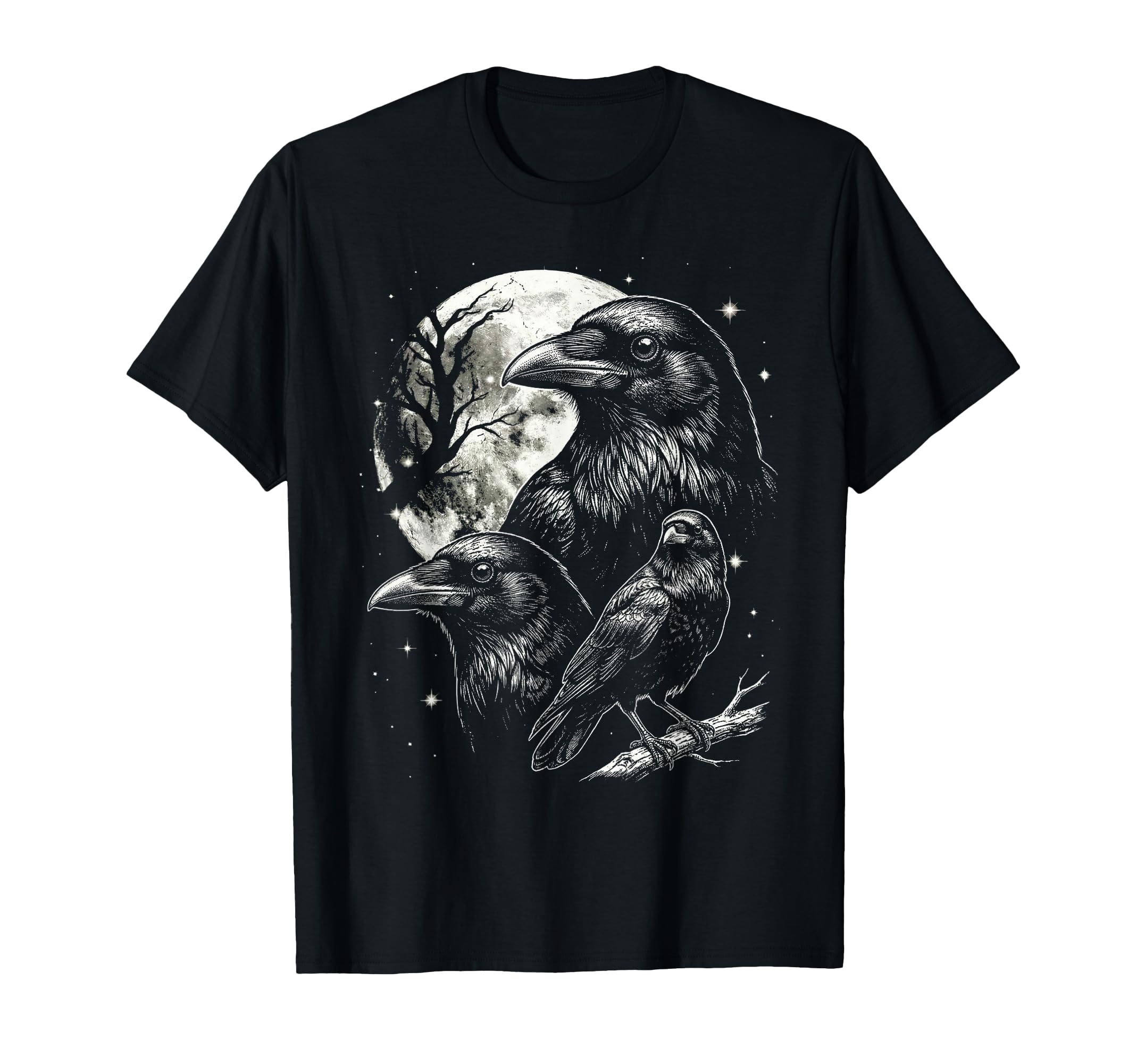 Raven 90S Aesthetic Y2K Raven Bird T-Shirt - Novelty Apparel for Adults - T-Shirt, Sweatshirt, Hoodie