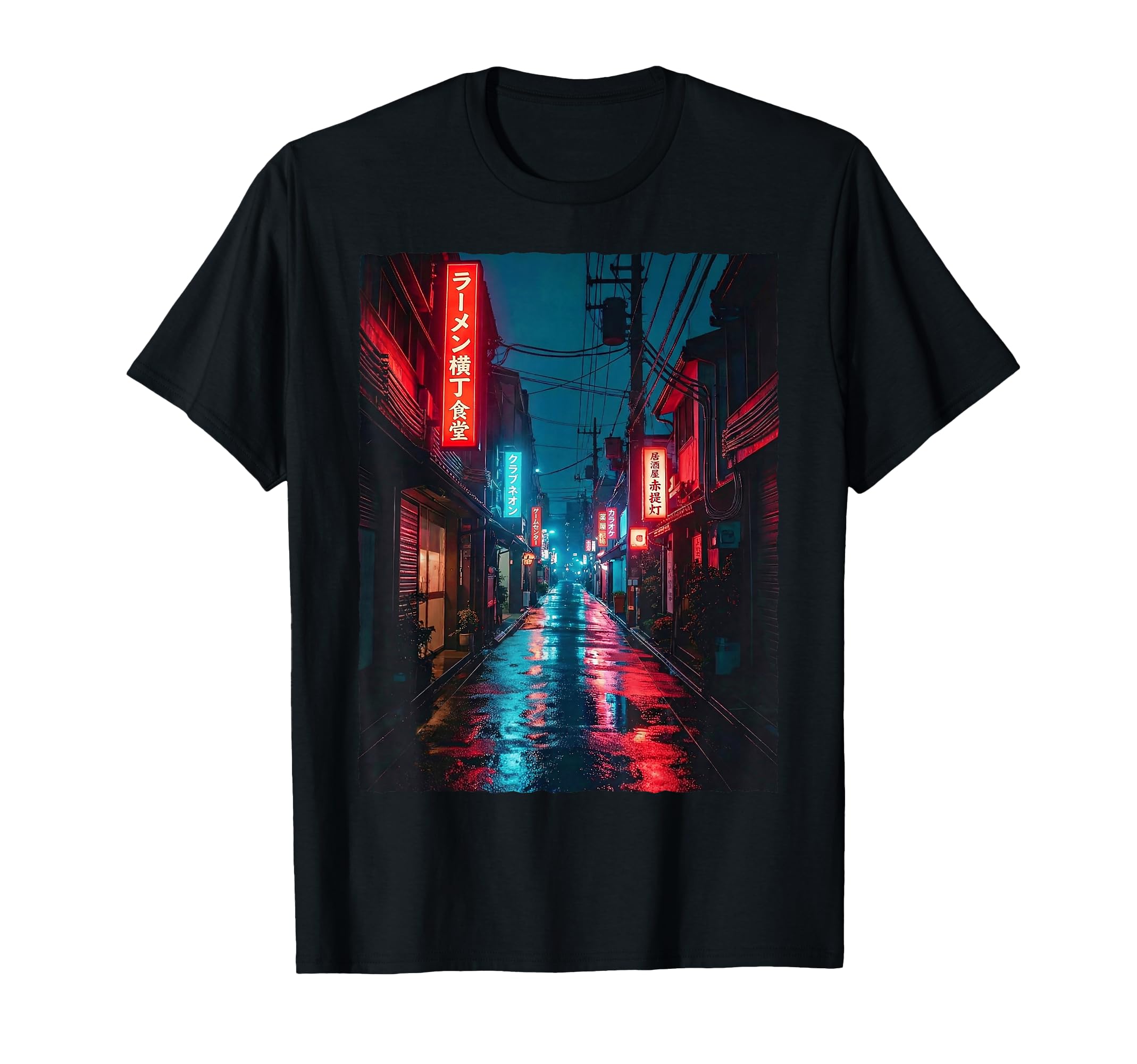 Tokyo Street Japanese Ramen Vaporwave T-Shirt - Graphic Print for Adults - T-Shirt, Sweatshirt, Hoodie