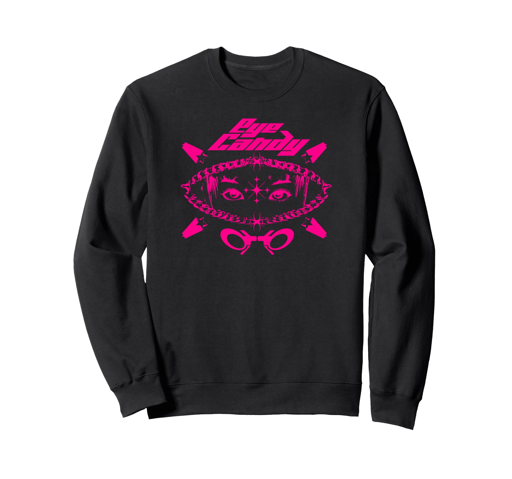 Y2K Eye Candy Bold Urban Sweatshirt - Fun Novelty Design for Adults - T-Shirt, Sweatshirt, Hoodie