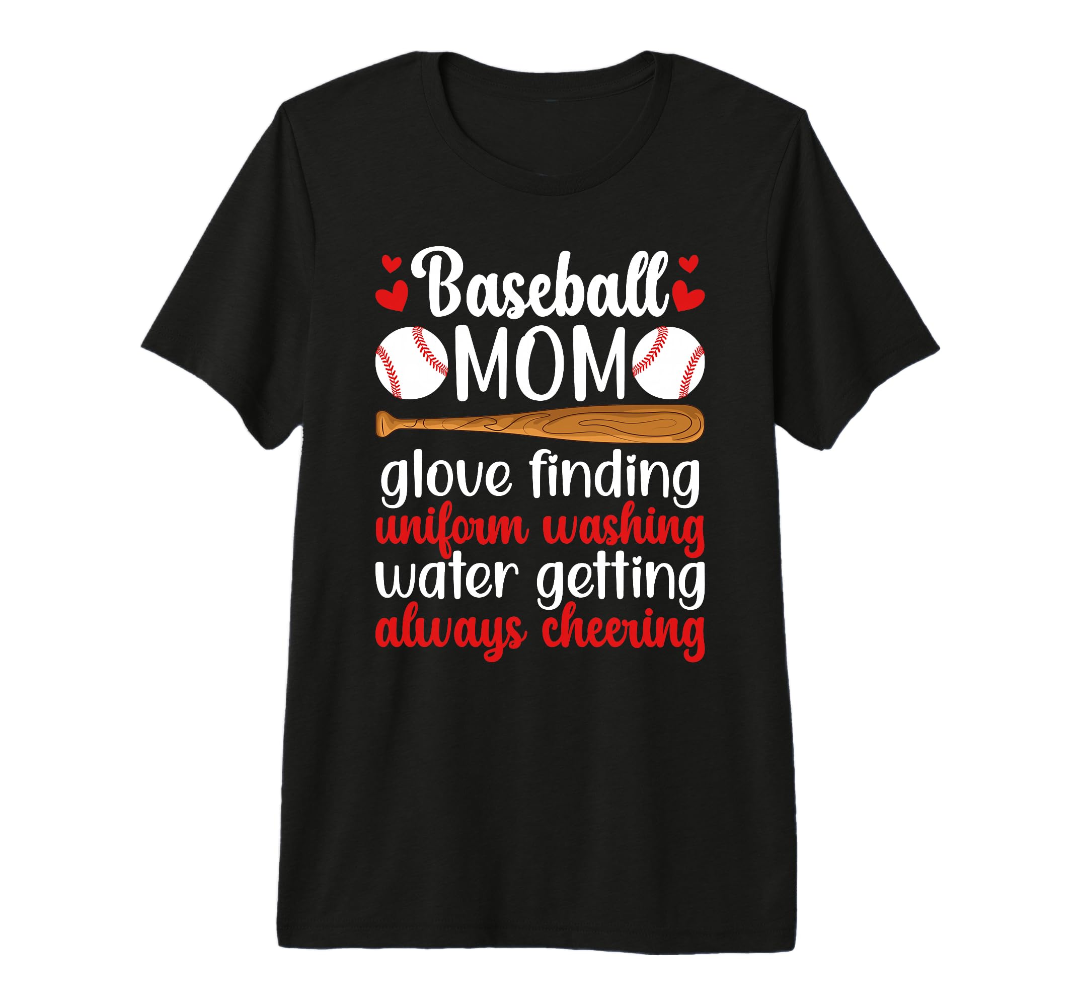 Baseball Mom Baseball Player Mother T-Shirt - Graphic Print for Adults - T-Shirt, Sweatshirt, Hoodie