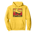 Let S Roll Roller Skating Skater Hoodie - Aesthetic Graphic Men Women - T-Shirt, Sweatshirt, Hoodie