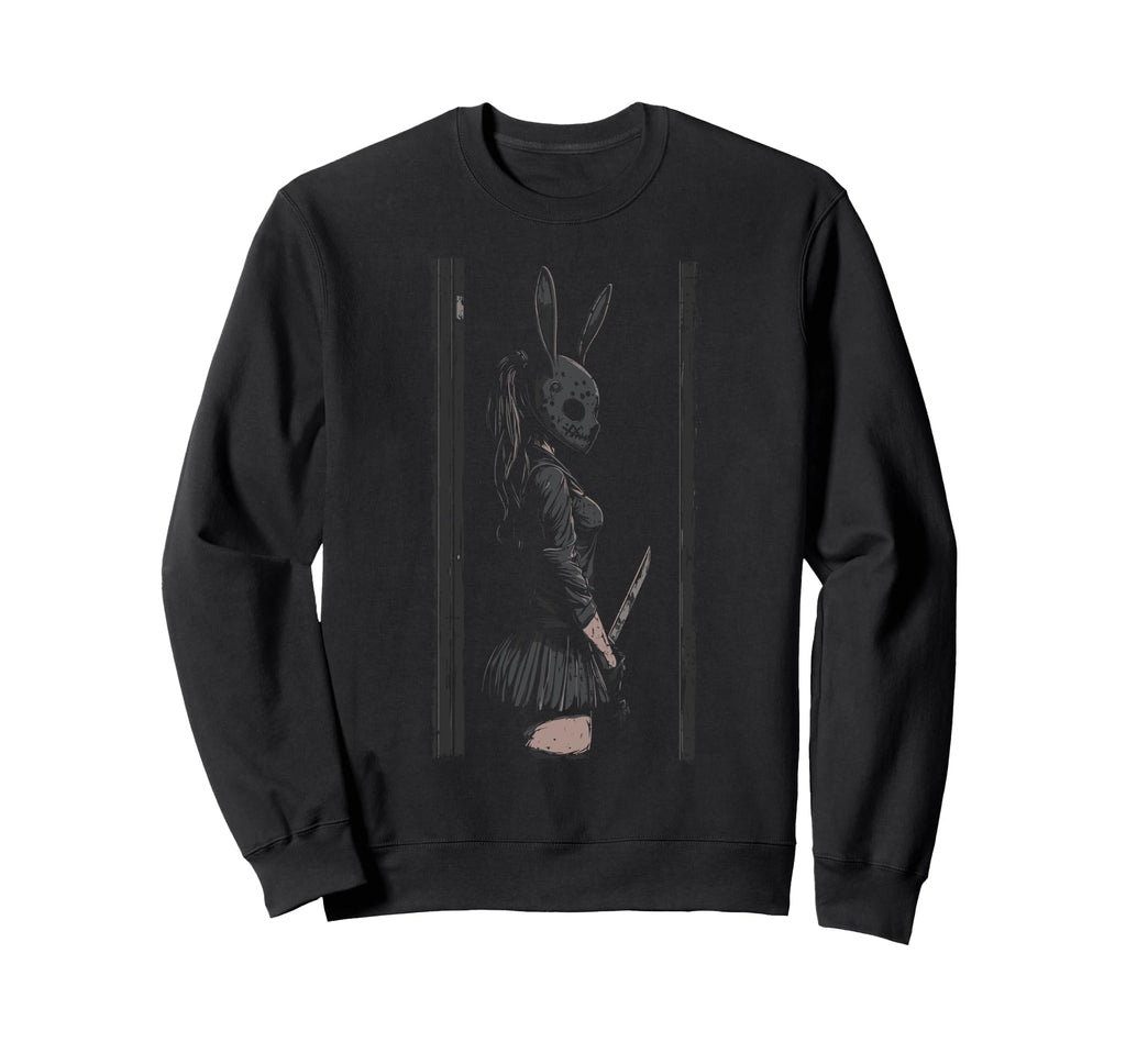 Anime Horror Bunny Aesthetic Sweatshirt - Aesthetic Graphic for Adults - T-Shirt, Sweatshirt, Hoodie