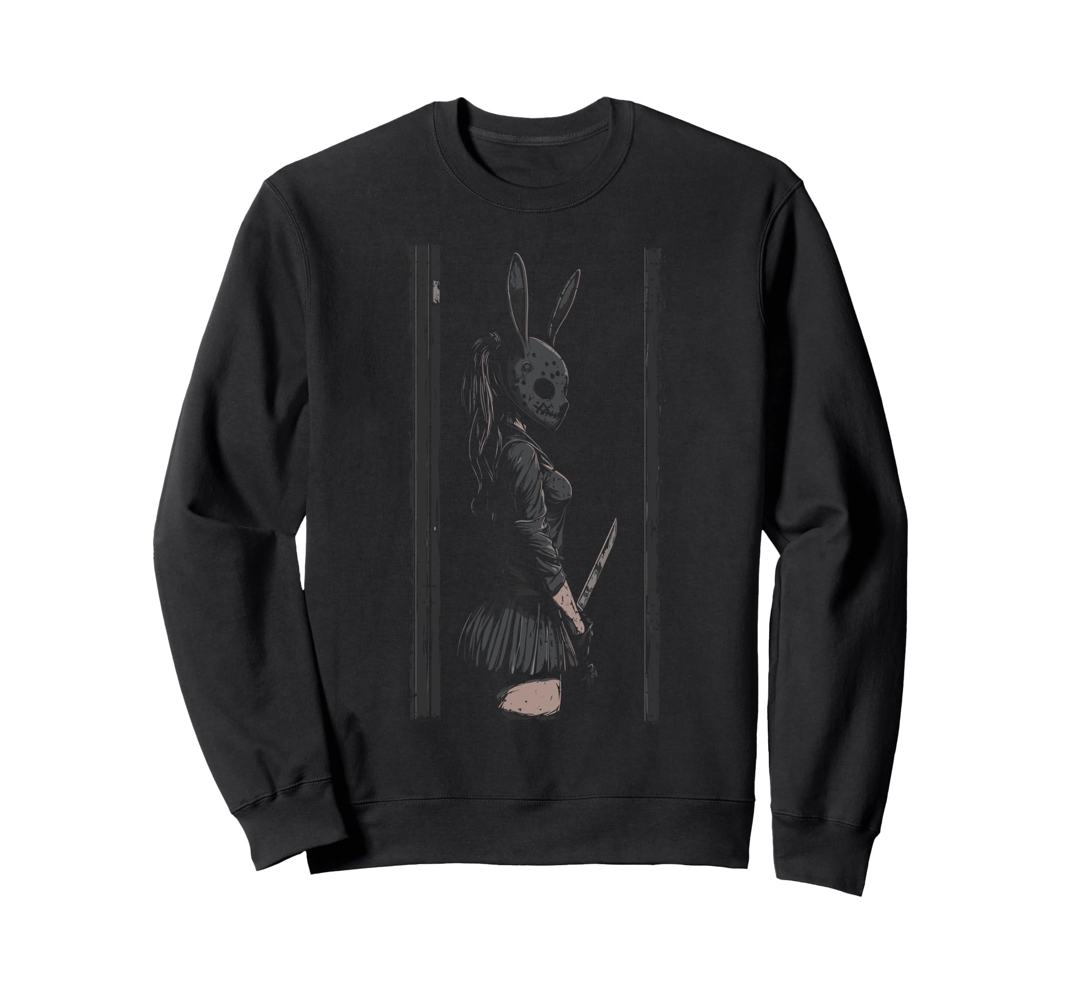 Anime Horror Bunny Aesthetic Sweatshirt - Aesthetic Graphic for Adults - T-Shirt, Sweatshirt, Hoodie