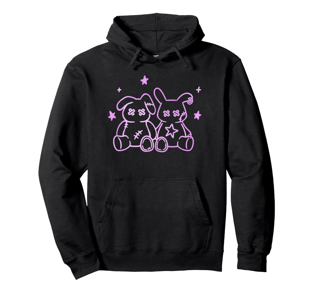 Harajuku Creepy Y2K Pastel Goth Doll Hoodie - Aesthetic Graphic Unisex - T-Shirt, Sweatshirt, Hoodie