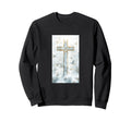 Gothic Cross Grunge Aesthetic Sweatshirt - Aesthetic Graphic for Adults - T-Shirt, Sweatshirt, Hoodie