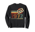 1972 Cassette Tape 52Th Birthday Sweatshirt - Aesthetic Graphic for Adults - T-Shirt, Sweatshirt, Hoodie