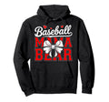Game Day Mom Coquette Bow Baseball Mama Bear Hoodie - Graphic Print Unisex - T-Shirt, Sweatshirt, Hoodie