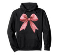 Red Gingham Ribbon Bow Coquette Y2K Hoodie - Novelty Apparel Unisex - T-Shirt, Sweatshirt, Hoodie