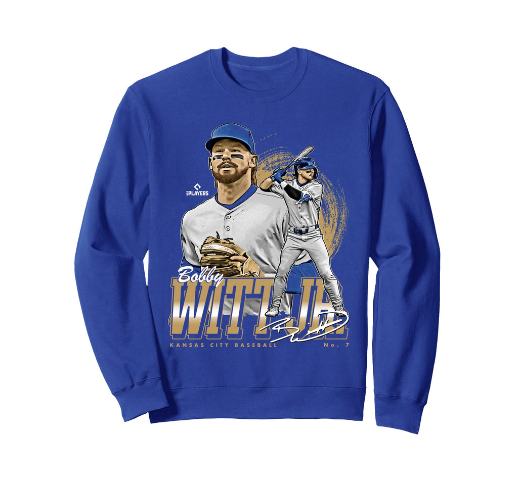 Bobby Witt Jr Kansas City Mlb Sweatshirt - Casual Everyday Wear Unisex - T-Shirt, Sweatshirt, Hoodie