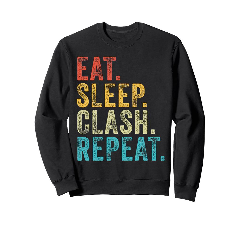 Eat Sleep Clash Repeat Gaming Sweatshirt - Custom Art Print for Adults - T-Shirt, Sweatshirt, Hoodie