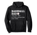 Baseball Dad Definition Dad Baseball Hoodie - Trendy Graphic for Adults - T-Shirt, Sweatshirt, Hoodie