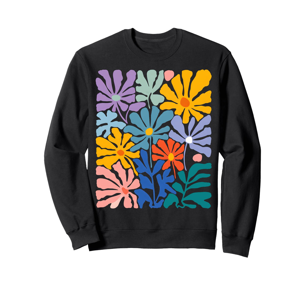 Boho Flower Floral Summer Sweatshirt - Streetwear Style for Adults - T-Shirt, Sweatshirt, Hoodie