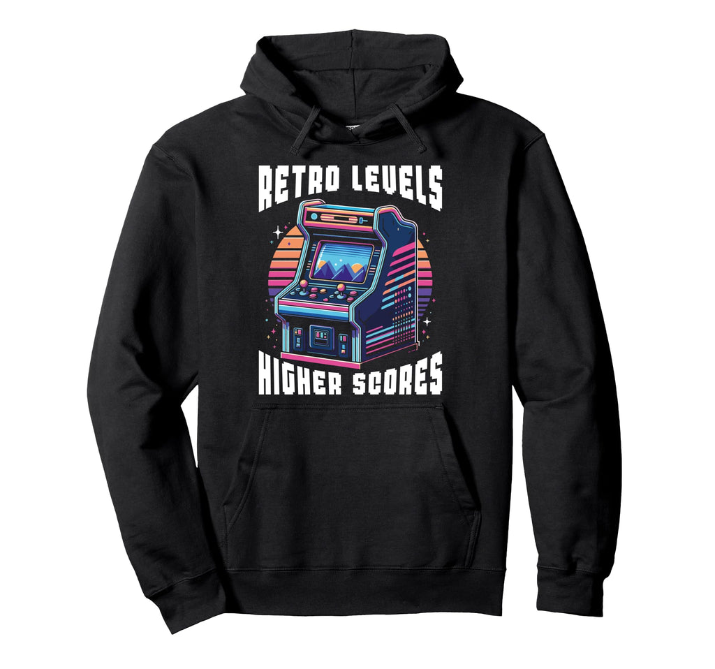 80S Arcade Nostalgia Pixel Art Video Games Hoodie - Trendy Graphic Unisex - T-Shirt, Sweatshirt, Hoodie