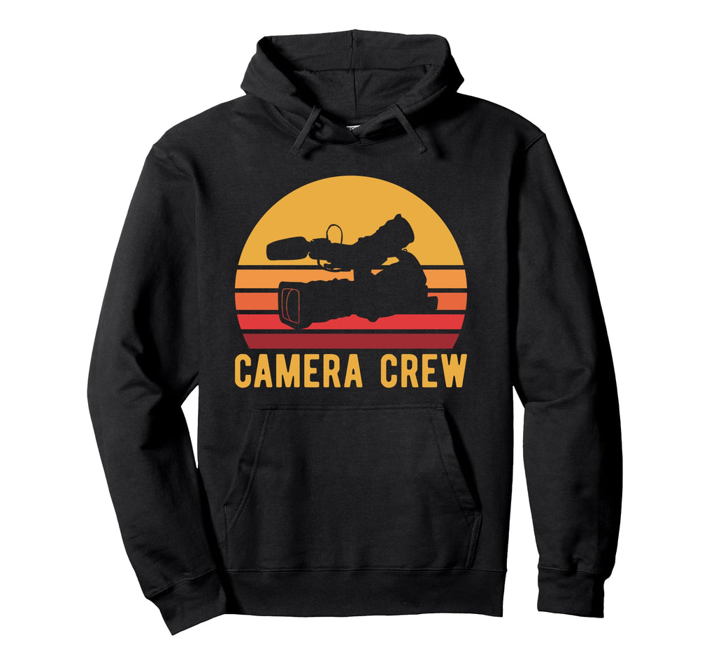 Camera Crew Cinema Production Hoodie - Fun Novelty Design for Adults - T-Shirt, Sweatshirt, Hoodie