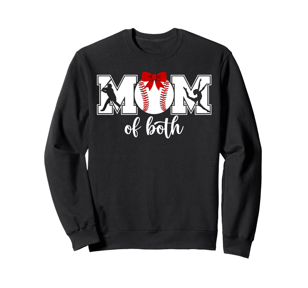 Mom Both Proud Baseball And Dance Sweatshirt - Custom Art Print Men Women - T-Shirt, Sweatshirt, Hoodie