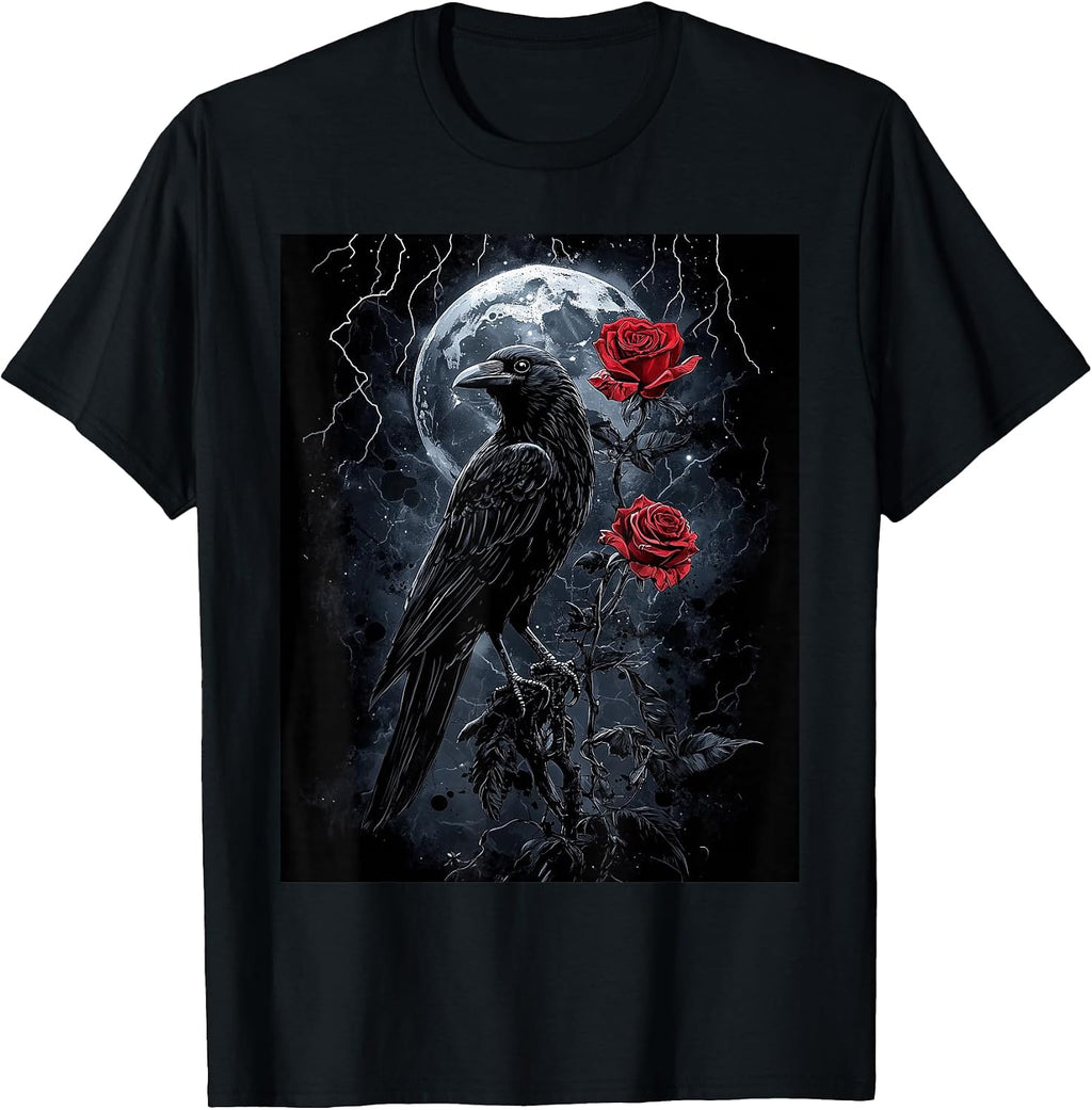 Raven Outfit Men Gothic Lover Women Apparel Decor - Adult & Kids T-Shirts, Sweatshirts & Hoodies apparel design preview 1