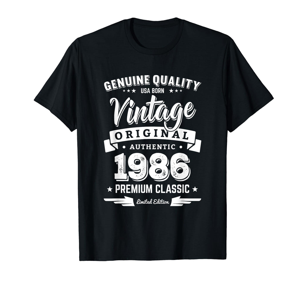 Born 1986 Birthday Made 1986 Shirts T-Shirt - Graphic Print for Adults - T-Shirt, Sweatshirt, Hoodie