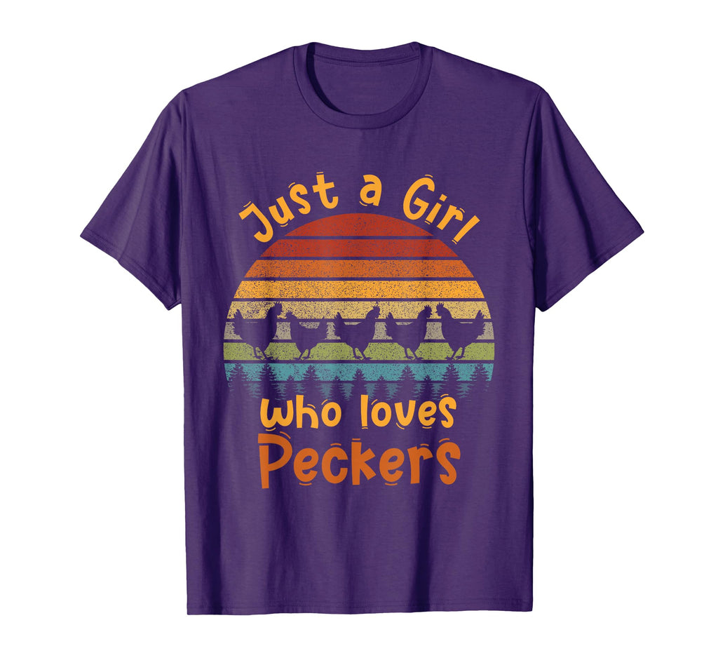Just Who Loves Peckers Sunset T-Shirt - Fun Novelty Design for Adults - T-Shirt, Sweatshirt, Hoodie