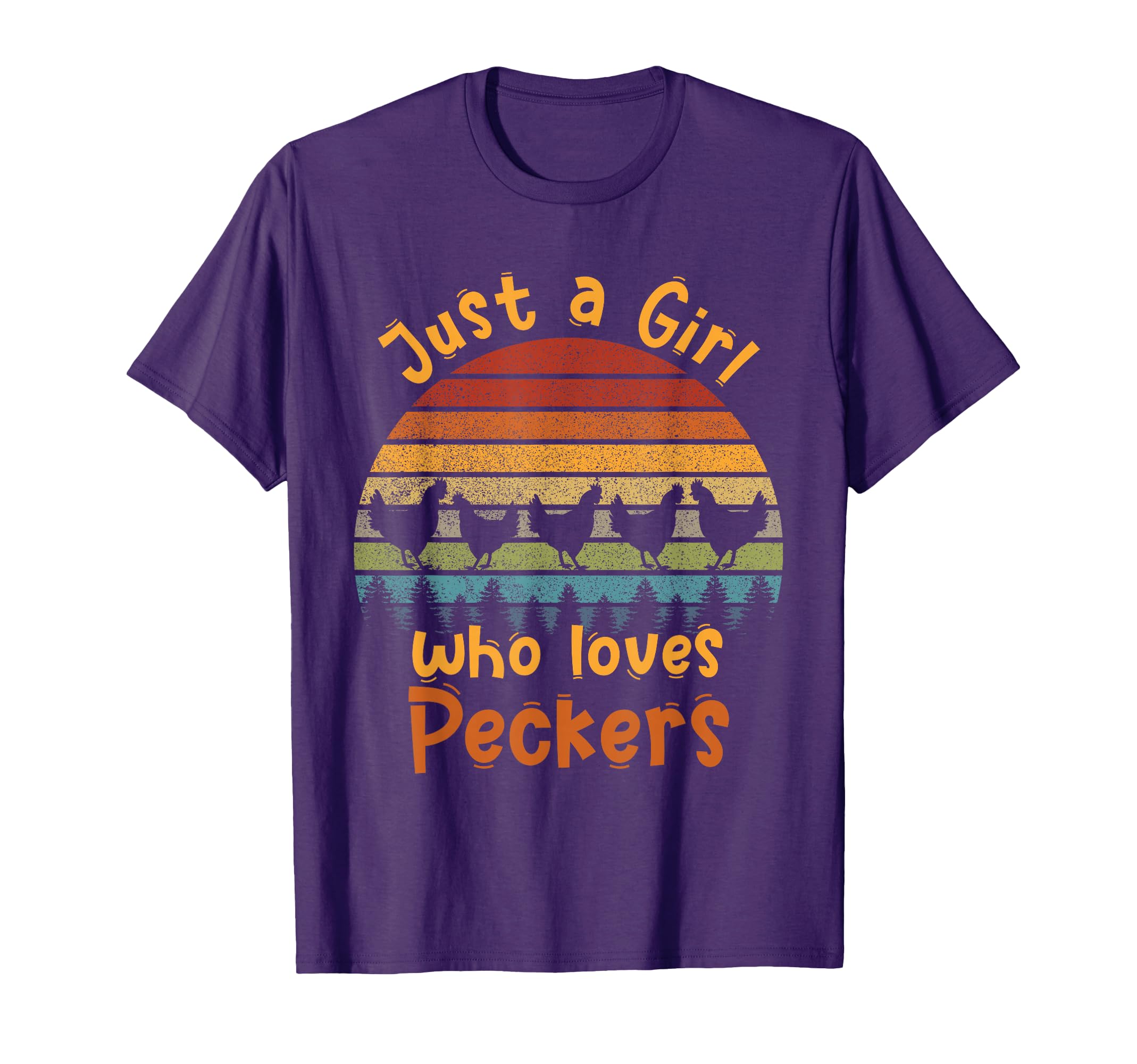 Just Who Loves Peckers Sunset T-Shirt - Fun Novelty Design for Adults - T-Shirt, Sweatshirt, Hoodie