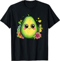 Adorable Avocado Cartoon Flower Art - Adult & Kids T-Shirts, Sweatshirts & Hoodies apparel design preview 1