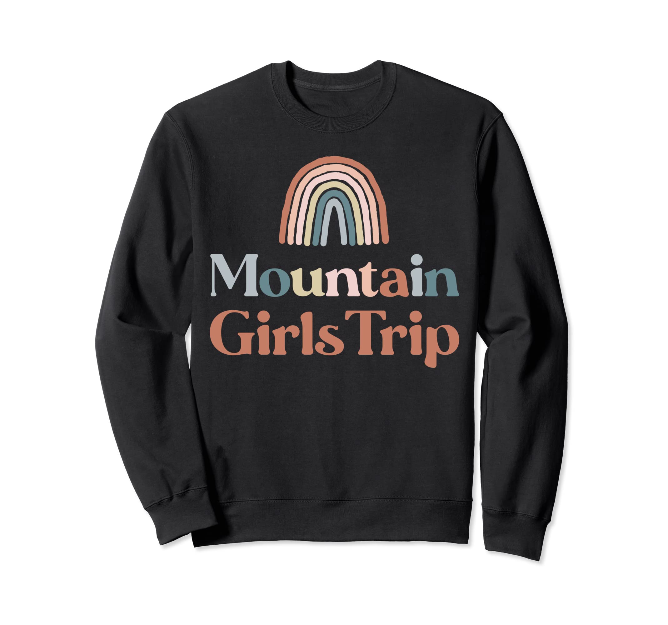 Mountain Trip Boho Rainbow Group Sweatshirt - Custom Art Print Men Women - T-Shirt, Sweatshirt, Hoodie