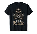 80S Rock Skeleton Artwork Music Lovers T-Shirt - Graphic Print for Adults - T-Shirt, Sweatshirt, Hoodie