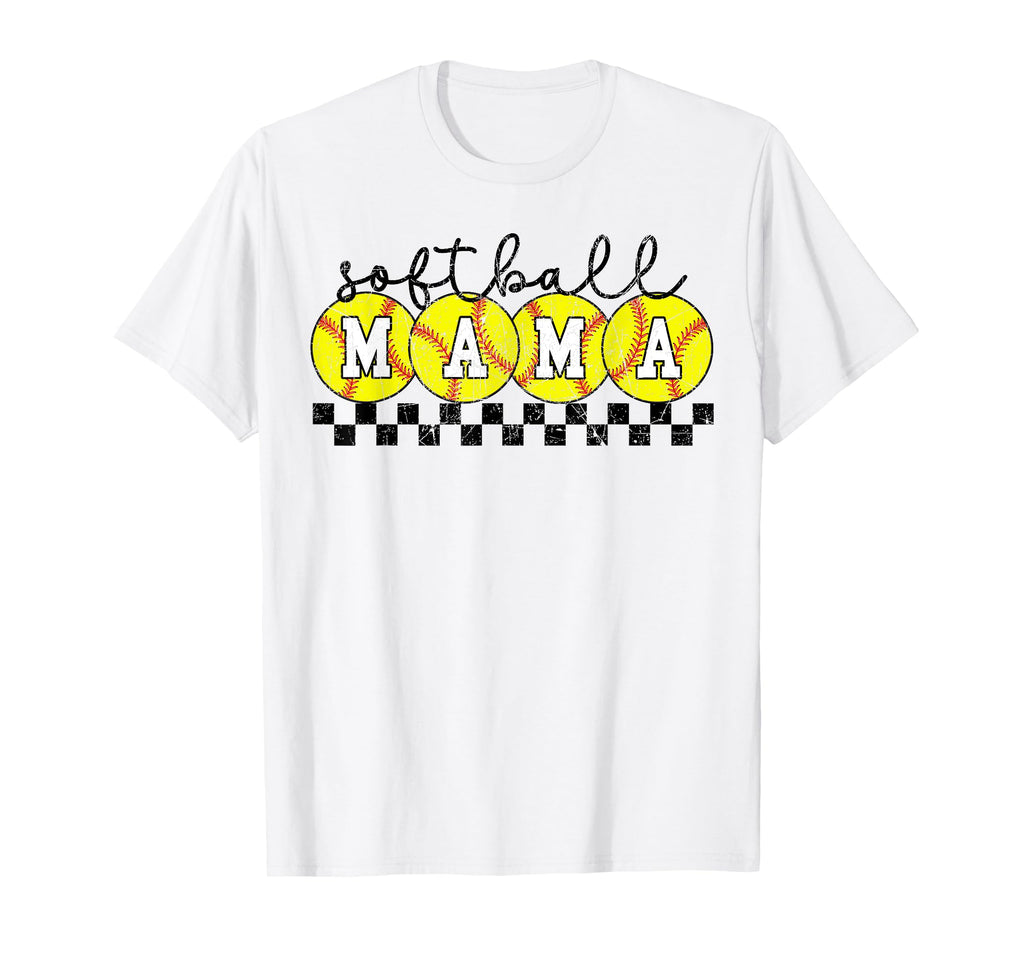 Groovy Softball Mama Softball Mom T-Shirt - Fun Novelty Design for Adults - T-Shirt, Sweatshirt, Hoodie