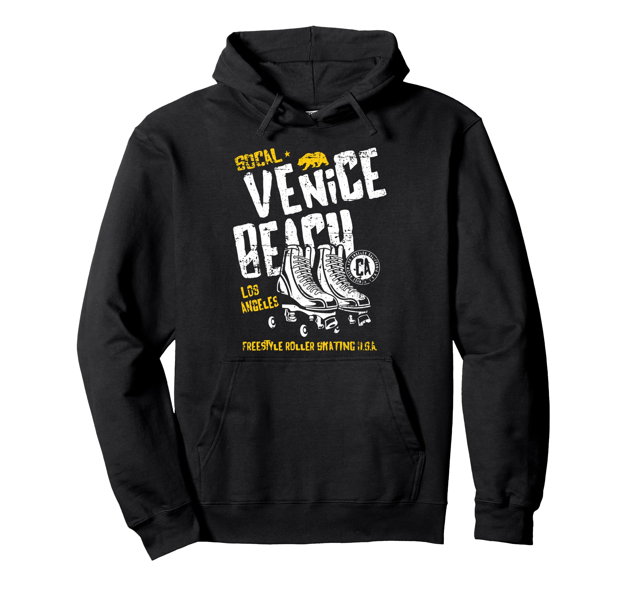 Venice Beach California Roller Skate Hoodie - Minimalist Print Men Women - T-Shirt, Sweatshirt, Hoodie