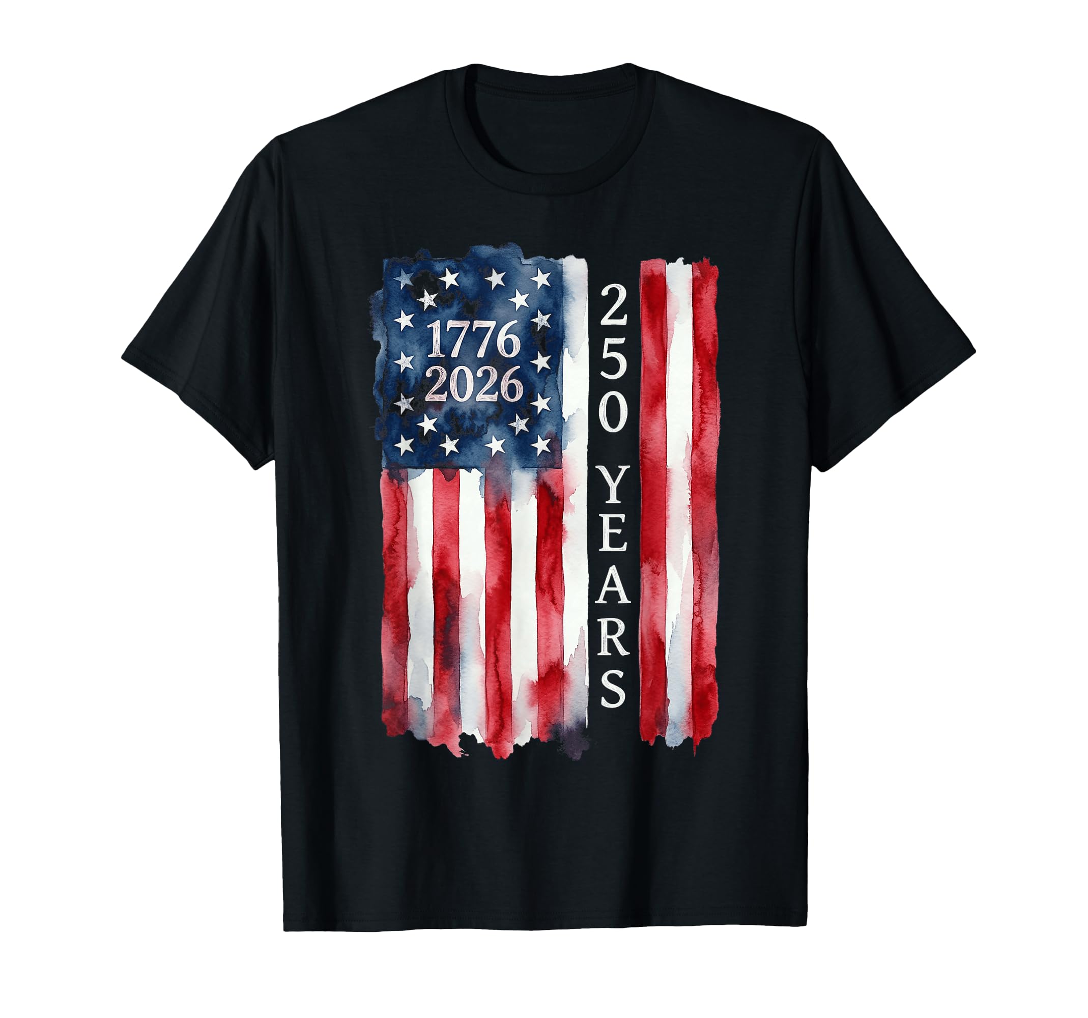 1776 2026 250 Years Distressed T-Shirt - Aesthetic Graphic for Adults - T-Shirt, Sweatshirt, Hoodie