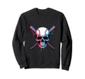 Baseball Ice Cream Dripping Sweatshirt - Unique Graphic for Adults - T-Shirt, Sweatshirt, Hoodie
