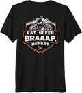 Eat Sleep Braaap Repeat Dirtbike Rider Merch - Adult & Kids T-Shirts, Sweatshirts & Hoodies apparel design preview 1