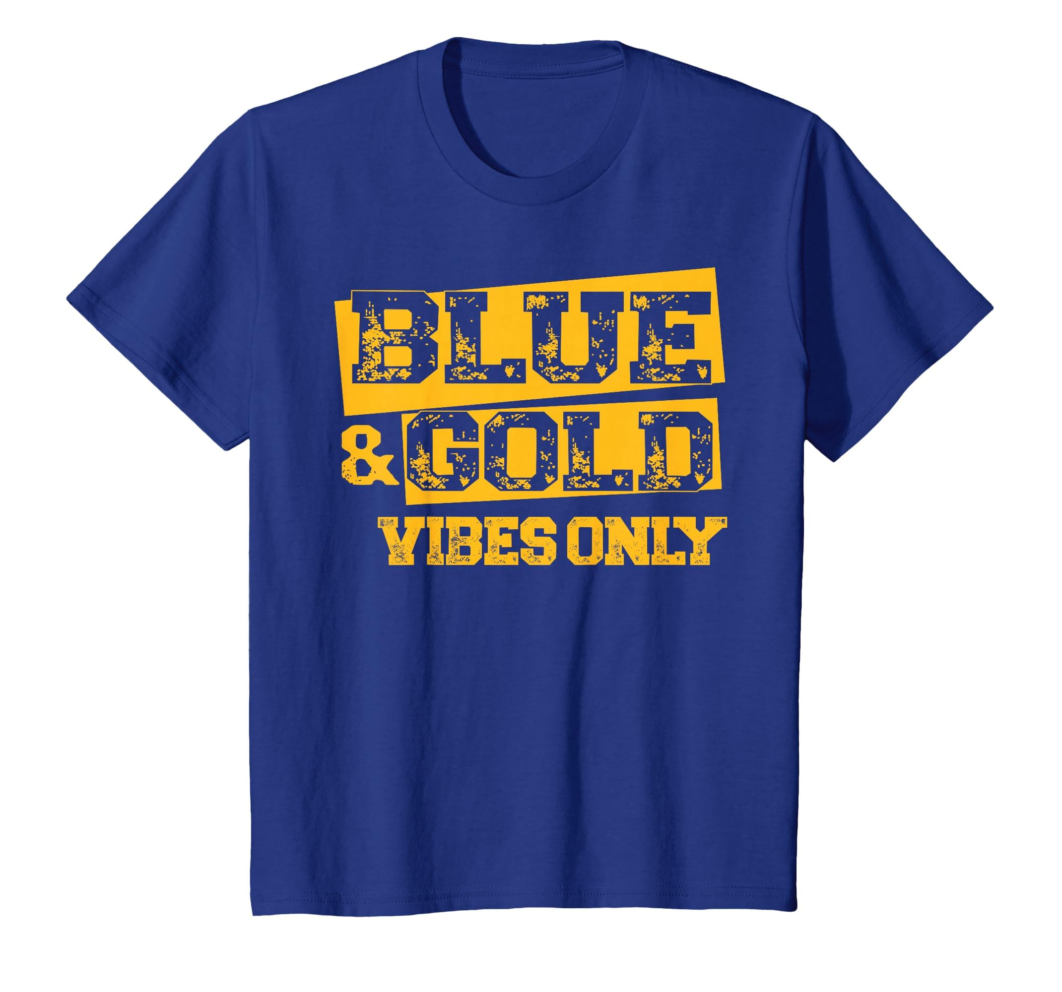 Blue And Gold Game Day High School T-Shirt - Streetwear Style for Adults - T-Shirt, Sweatshirt, Hoodie