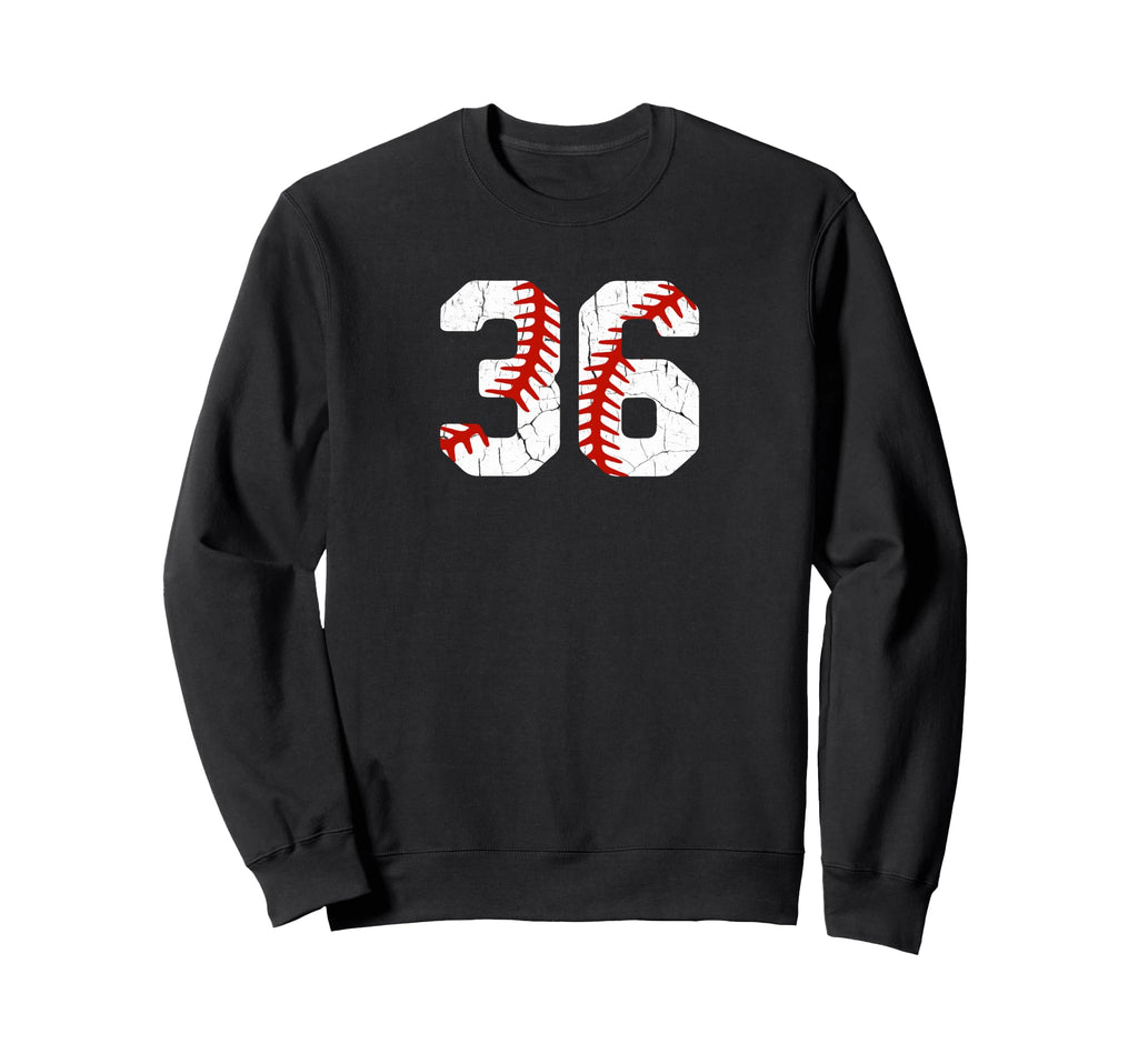 Baseball Player Jersey Number 36 Sweatshirt - Streetwear Style for Adults - T-Shirt, Sweatshirt, Hoodie