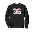 Baseball Player Jersey Number 36 Sweatshirt - Streetwear Style for Adults - T-Shirt, Sweatshirt, Hoodie