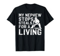 My Nephew Baseball Catcher Uncle T-Shirt - Minimalist Print Unisex - T-Shirt, Sweatshirt, Hoodie