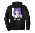 Antisocial Aesthetic Vaporwave Anime Hoodie - Novelty Apparel Men Women - T-Shirt, Sweatshirt, Hoodie