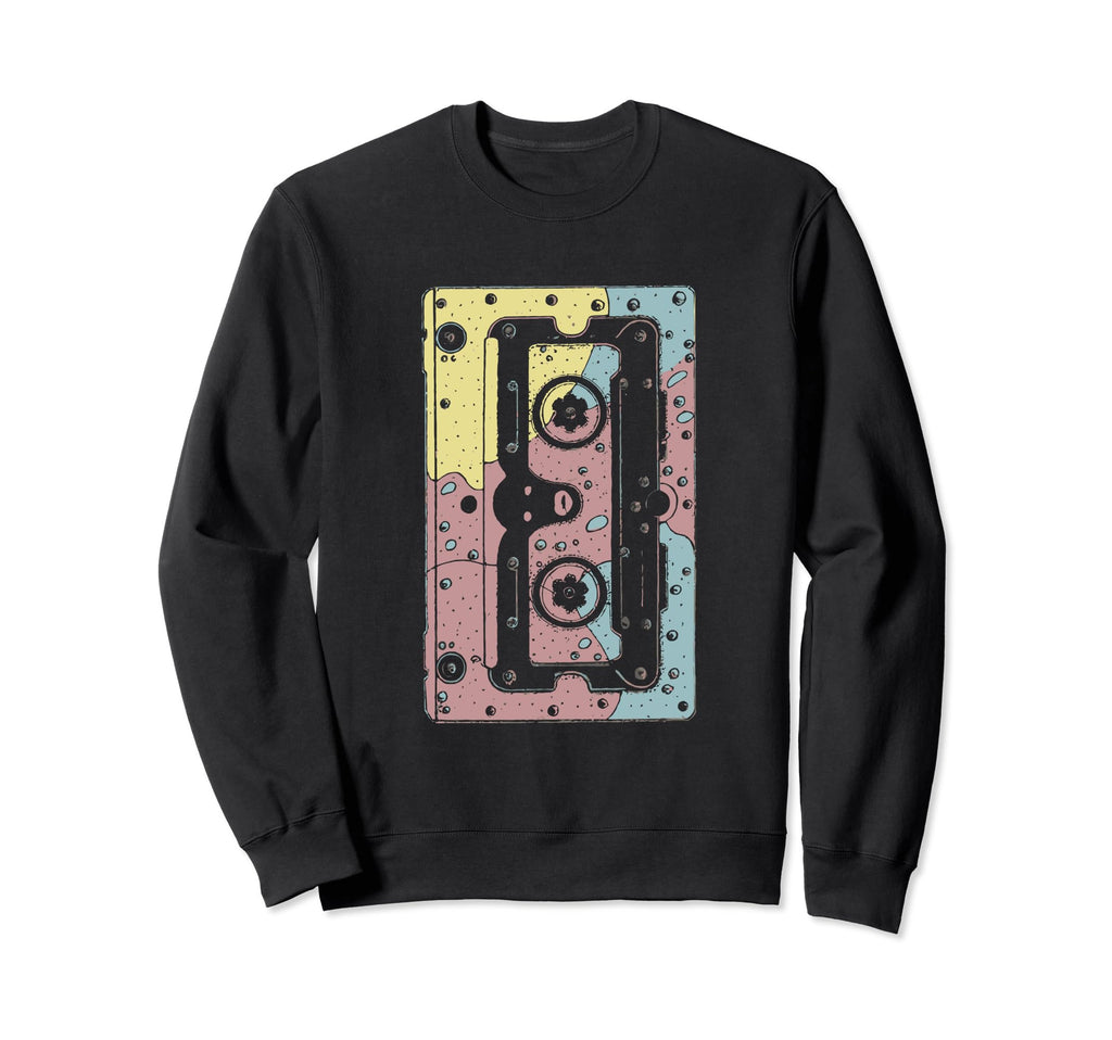 Cassette Tape Music 80S 90S Party Sweatshirt - Minimalist Print for Adults - T-Shirt, Sweatshirt, Hoodie