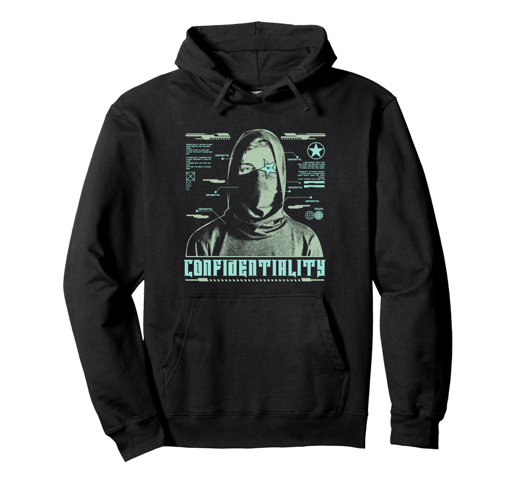 Y2K Confidential Bold Urban Graffiti Hoodie - Minimalist Print Men Women - T-Shirt, Sweatshirt, Hoodie