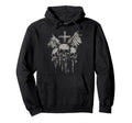 Skull Cross Y2K Grunge Aesthetic Alt Goth Hoodie - Minimalist Print Unisex - T-Shirt, Sweatshirt, Hoodie