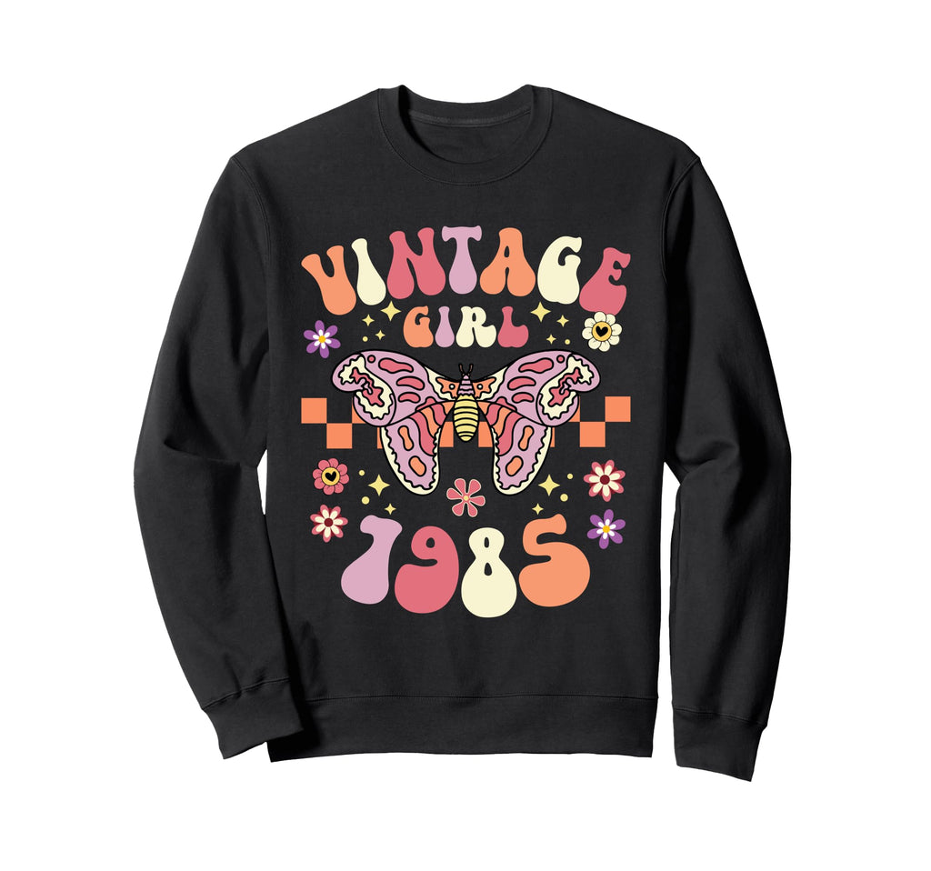 Butterfly Boho 40Th Birthday 1985 Sweatshirt - Minimalist Print Unisex - T-Shirt, Sweatshirt, Hoodie