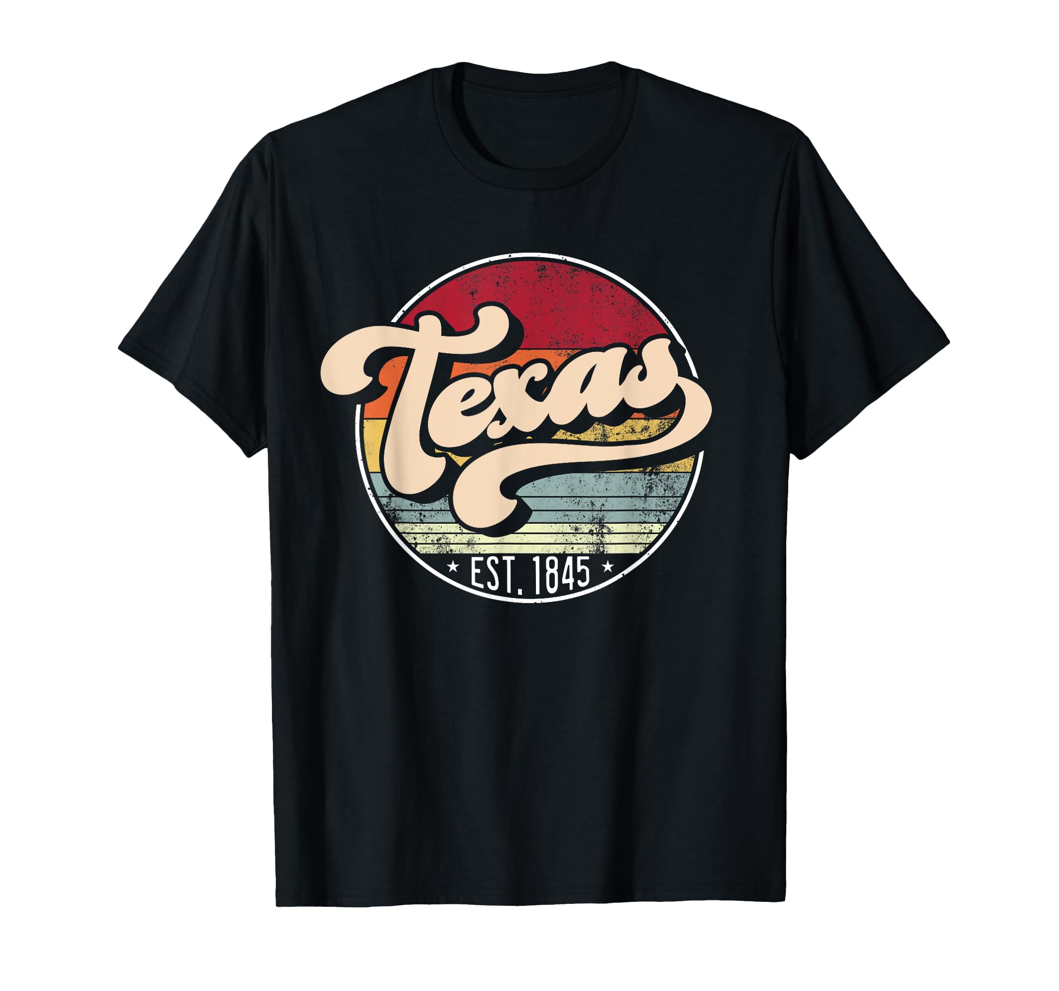 Texas Home State Tx 70S Sunset T-Shirt - Trendy Graphic Unisex - T-Shirt, Sweatshirt, Hoodie