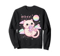 Cat Strawberry Milk Anime 90S Sweatshirt - Graphic Print for Adults - T-Shirt, Sweatshirt, Hoodie