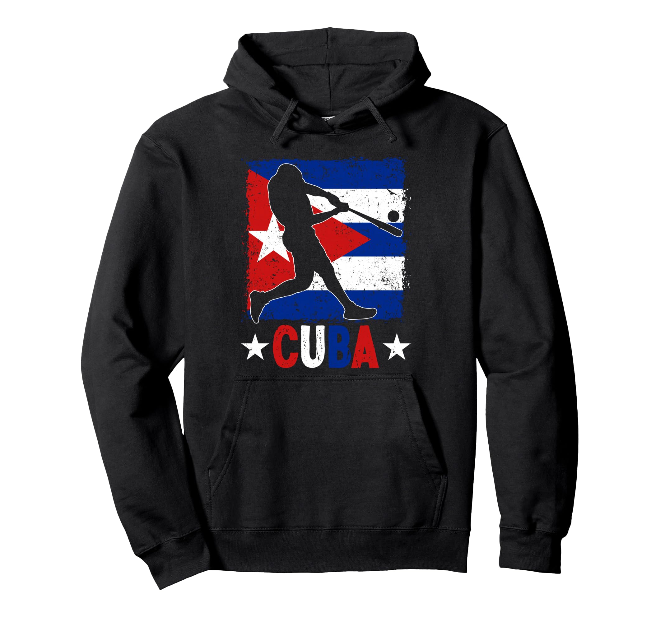 Cuban Baseball Player Cuba Flag Hoodie - Aesthetic Graphic Men Women - T-Shirt, Sweatshirt, Hoodie