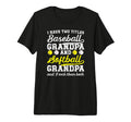Mens Baseball Softball Grandpa Proud T-Shirt - Custom Art Print Men Women - T-Shirt, Sweatshirt, Hoodie