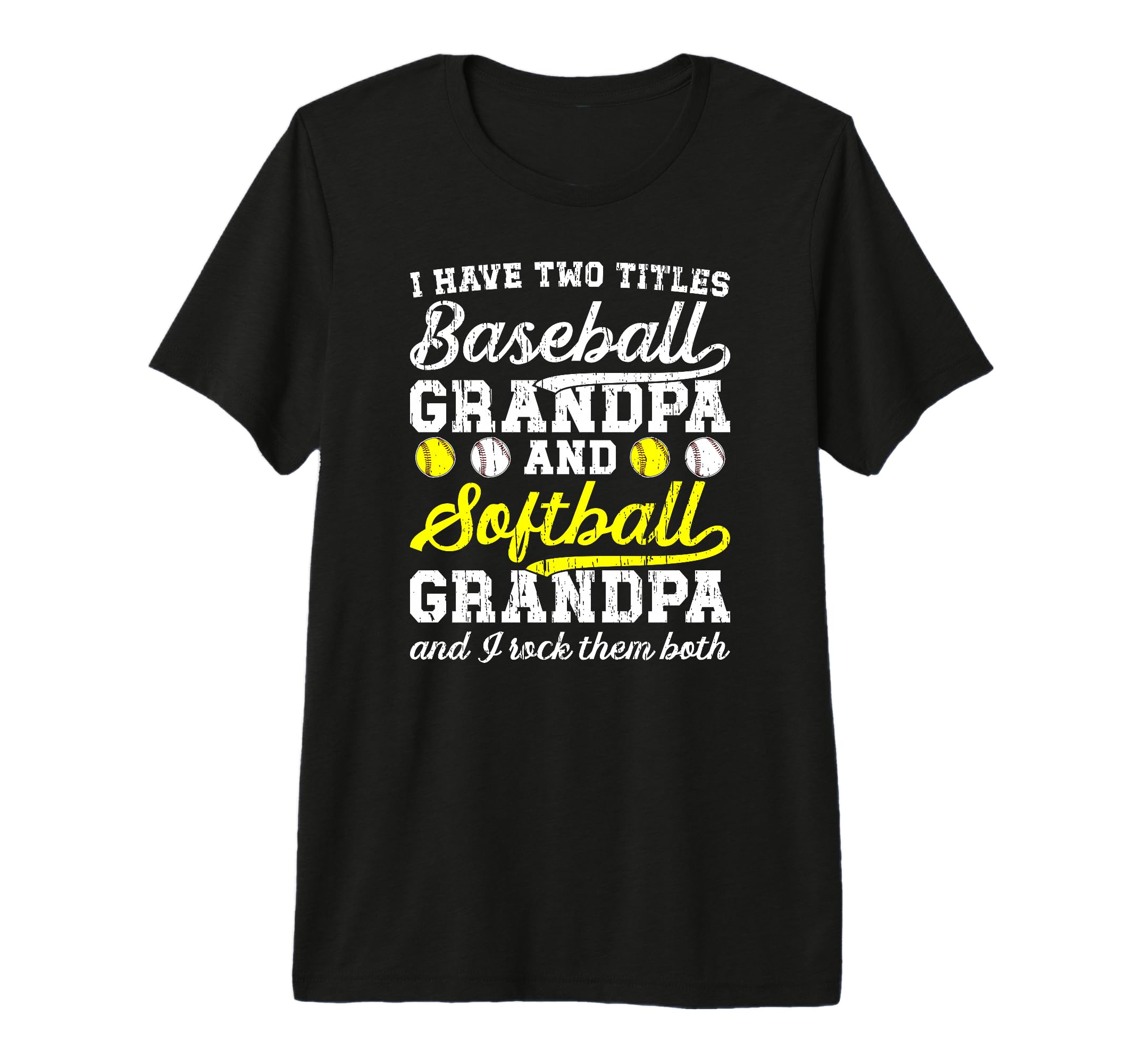 Mens Baseball Softball Grandpa Proud T-Shirt - Custom Art Print Men Women - T-Shirt, Sweatshirt, Hoodie